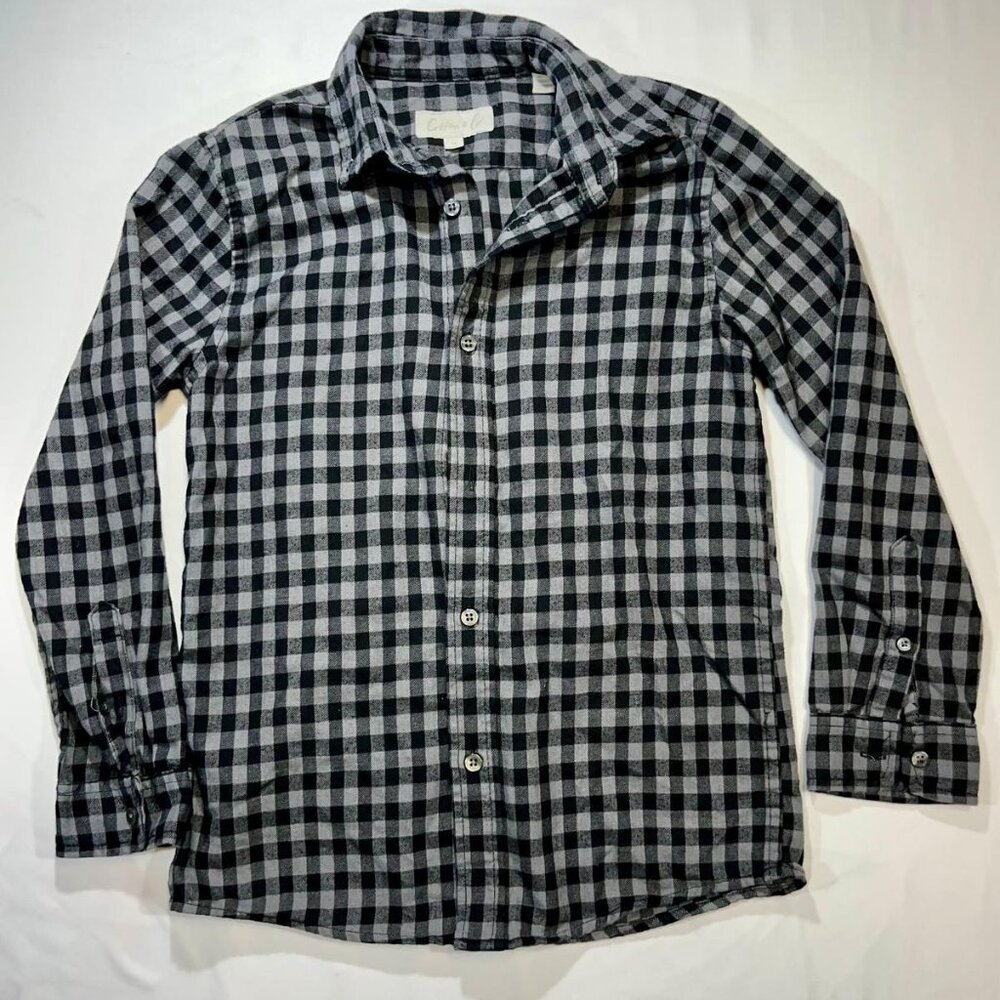 Cotton & Co Boys Long Sleeve Button-Up Shirt
